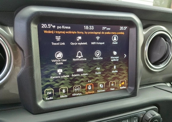 Jeep Wrangler cena 142000 przebieg: 66000, rok produkcji 2018 z Zamość małe 254